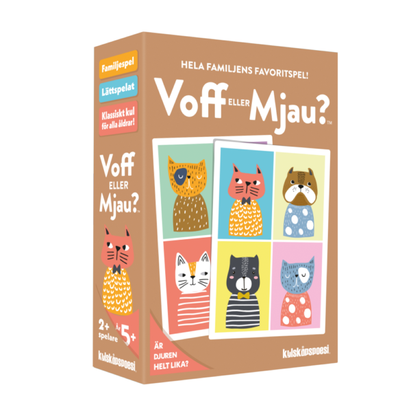 Barnspel Voff eller Mjau? Frågespel