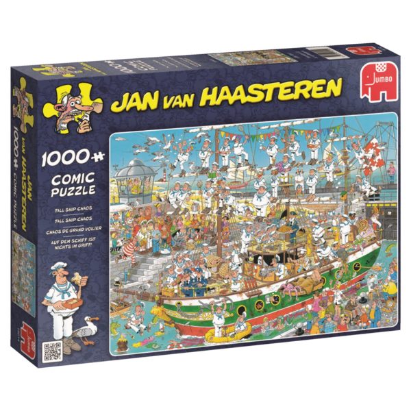 Jan van Haasteren Pussel Tall Ship Chaos 1000 bitar Pussel 1000 bitar