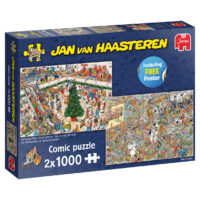 Jan van Haasteren Pussel Holiday Shopping 2×1000 bitar Julpussel